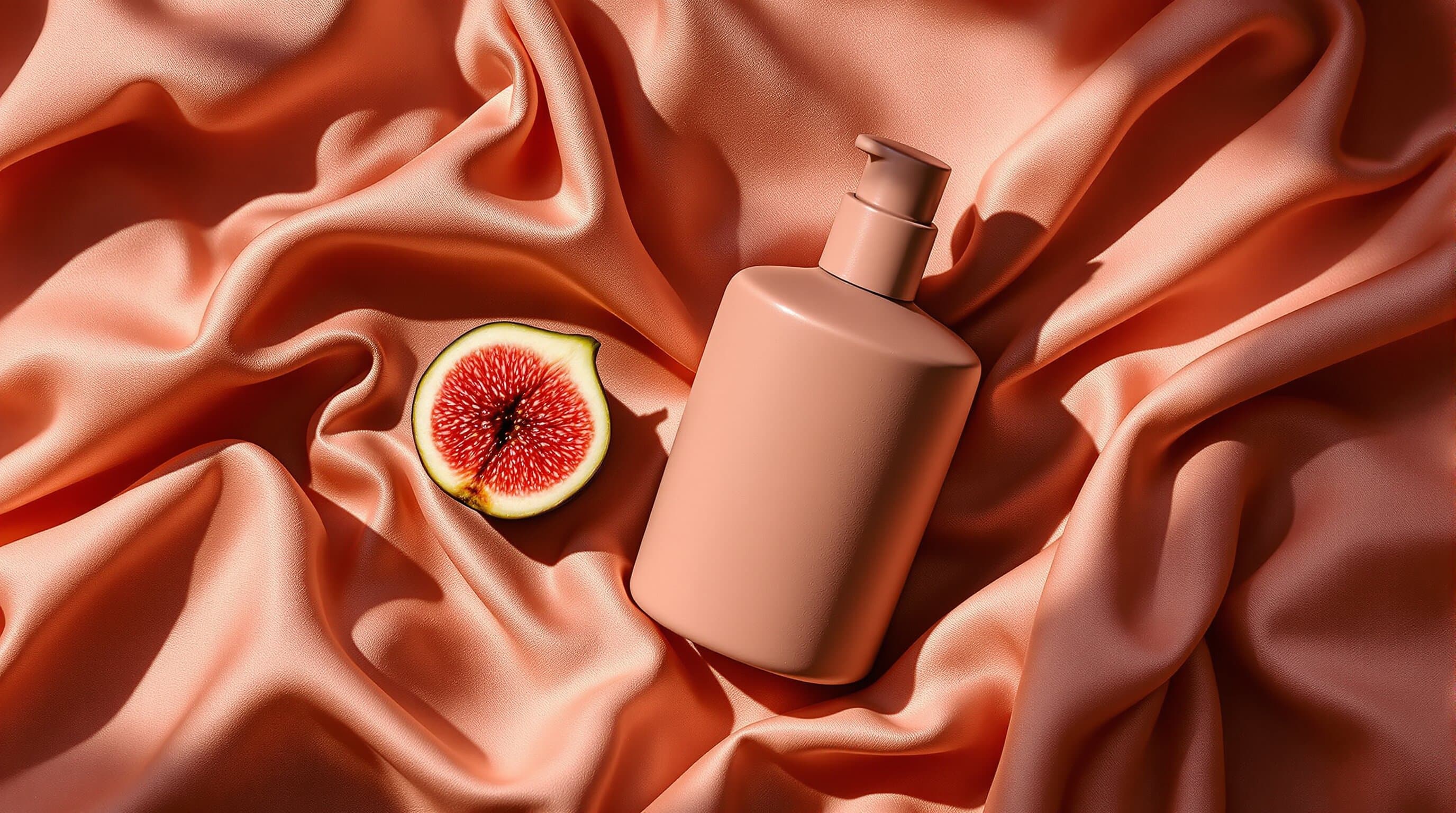 A still life of warm-toned wellness essentials
