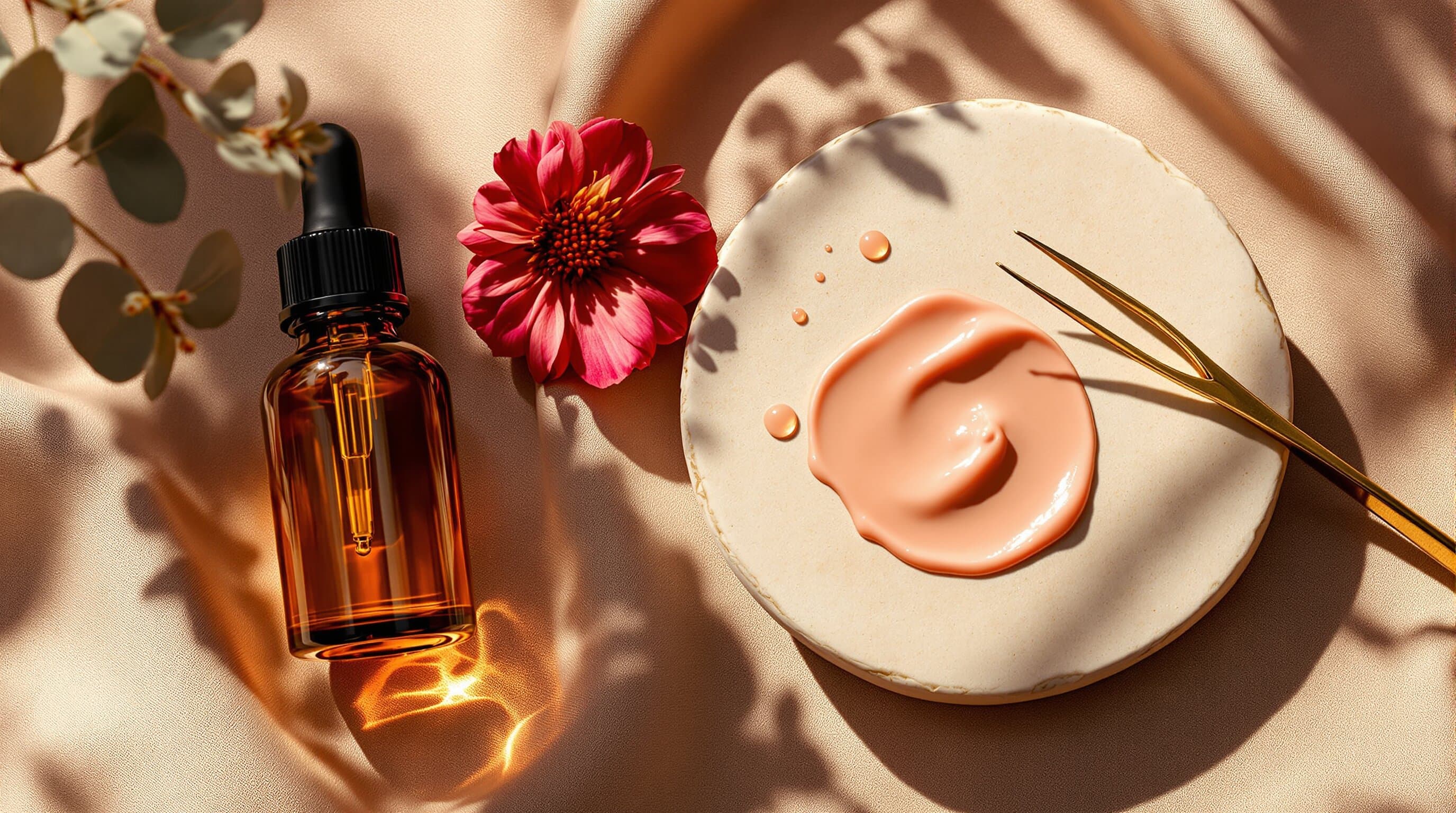 A flat-lay of curated ritual essentials